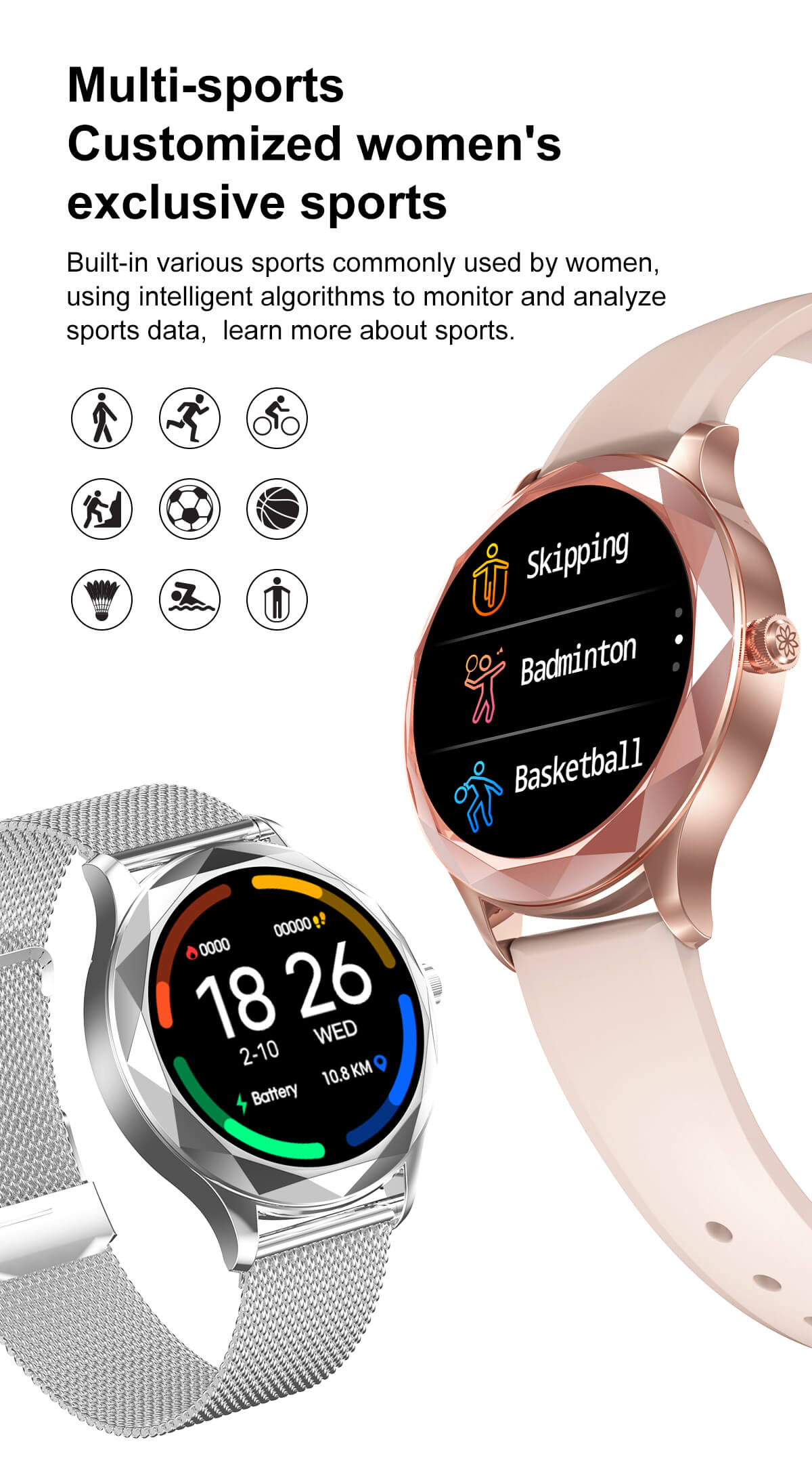 Ceas SmartWatch Diamond DT86 idealStore, Design Premium, Display 1.09 inch, Ecran LCD, Impermeabil IP67, Compatibil Android/iOS, Bluetooth, 5 Funcii de Monitorizare a Sanatatii, Momento Apeluri/Mesaje, Pedometru, Cronometru, Bratara Metalica