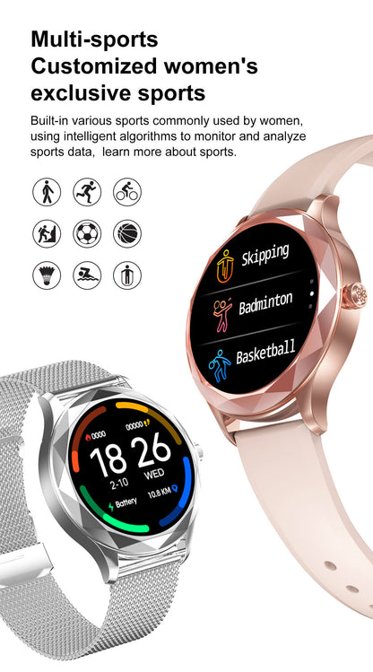 Ceas SmartWatch Diamond DT86 idealStore, Design Premium, Display 1.09 inch, Ecran LCD, Impermeabil IP67, Compatibil Android/iOS, Bluetooth, 5 Funcii de Monitorizare a Sanatatii, Momento Apeluri/Mesaje, Pedometru, Cronometru, Bratara Metalica