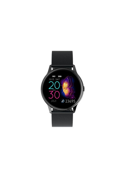 Ceas SmartWatch DT88 Pro Appearance idealStore, Negru, Curea Metalica, Impermeabil, Display 1.3 HD Touchscreen, Monitorizare ECG, Pedometru, Altimetru, Sedentary Reminder, 8 Moduri Sportive, Notificari Whatsapp/Facebook/Instagram