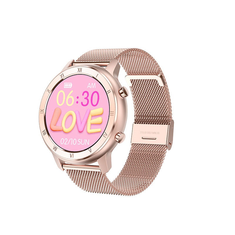 Ceas Smartwatch Best Collection DT89 idealStore, Ecran 1.2 inch Full HD, BlueTooth, Bratara Fitness, Rezistent la Apa IP68, Notificari, Stand By 7 Zile, Ritm Cardiac, ECG, Nivel Oxigen Sange, Metalic Gold