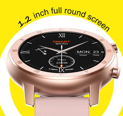 Ceas Smartwatch Best Collection DT89 idealStore, Ecran 1.2 inch Full HD, BlueTooth, Bratara Fitness, Rezistent la Apa IP68, Notificari, Stand By 7 Zile, Ritm Cardiac, ECG, Nivel Oxigen Sange, Metalic Gold