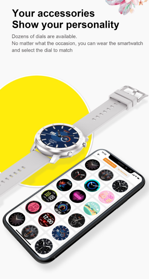 Ceas Smartwatch Best Collection DT89 idealStore, Ecran 1.2 inch Full HD, BlueTooth, Bratara Fitness, Rezistent la Apa IP68, Notificari, Stand By 7 Zile, Ritm Cardiac, ECG, Nivel Oxigen Sange, Silicon