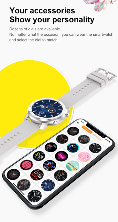 Ceas Smartwatch Best Collection DT89 idealStore, Ecran 1.2 inch Full HD, BlueTooth, Bratara Fitness, Rezistent la Apa IP68, Notificari, Stand By 7 Zile, Ritm Cardiac, ECG, Nivel Oxigen Sange, Silicon