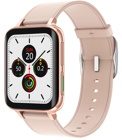 Ceas SmartWatch Twinkler idealStore, Ecran LTPS 1.78', Functie Apel, Senzor Ritm Cardiac, Pulsoximetru, Monitor Somn, Multi-Sport, Rezistent la Apa, Compatibil Android si iOS, Piele Auriu