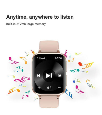 Ceas SmartWatch Twinkler idealStore, Ecran LTPS 1.78', Functie Apel, Senzor Ritm Cardiac, Pulsoximetru, Monitor Somn, Multi-Sport, Rezistent la Apa, Compatibil Android si iOS, Piele Auriu