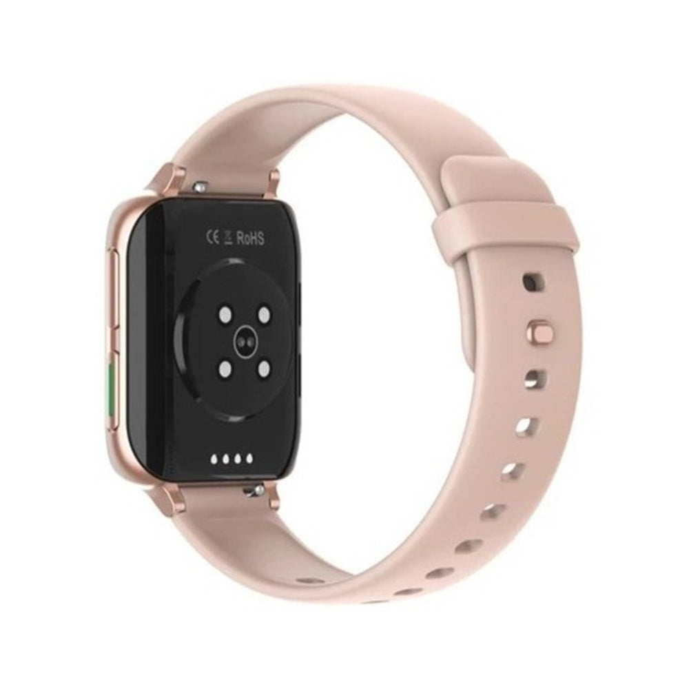 Ceas SmartWatch Twinkler idealStore, Ecran LTPS 1.78', Functie Apel, Senzor Ritm Cardiac, Pulsoximetru, Monitor Somn, Multi-Sport, Rezistent la Apa, Compatibil Android si iOS, Silicon Auriu