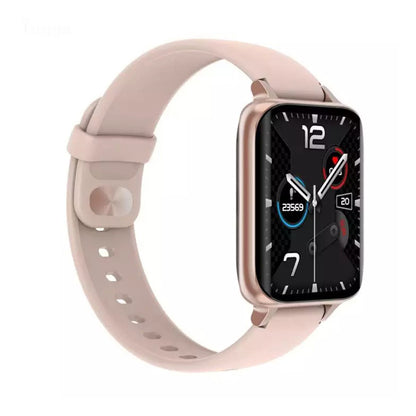 Ceas SmartWatch Twinkler idealStore, Ecran LTPS 1.78', Functie Apel, Senzor Ritm Cardiac, Pulsoximetru, Monitor Somn, Multi-Sport, Rezistent la Apa, Compatibil Android si iOS, Silicon Auriu