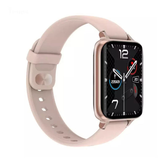 Ceas SmartWatch Twinkler idealStore, Ecran LTPS 1.78', Functie Apel, Senzor Ritm Cardiac, Pulsoximetru, Monitor Somn, Multi-Sport, Rezistent la Apa, Compatibil Android si iOS, Silicon Auriu