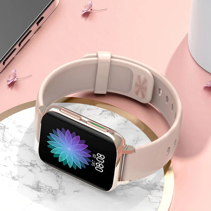 Ceas SmartWatch Twinkler idealStore, Ecran LTPS 1.78', Functie Apel, Senzor Ritm Cardiac, Pulsoximetru, Monitor Somn, Multi-Sport, Rezistent la Apa, Compatibil Android si iOS, Silicon Auriu