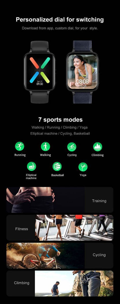 Ceas SmartWatch Twinkler idealStore, Ecran LTPS 1.78', Functie Apel, Senzor Ritm Cardiac, Pulsoximetru, Monitor Somn, Multi-Sport, Rezistent la Apa, Compatibil Android si iOS, Piele Negru