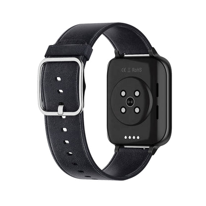 Ceas SmartWatch Twinkler idealStore, Ecran LTPS 1.78', Functie Apel, Senzor Ritm Cardiac, Pulsoximetru, Monitor Somn, Multi-Sport, Rezistent la Apa, Compatibil Android si iOS, Piele Negru
