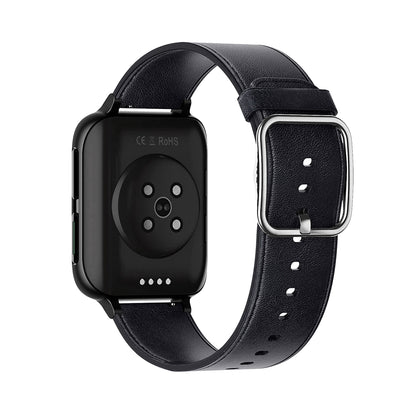 Ceas SmartWatch Twinkler idealStore, Ecran LTPS 1.78', Functie Apel, Senzor Ritm Cardiac, Pulsoximetru, Monitor Somn, Multi-Sport, Rezistent la Apa, Compatibil Android si iOS, Piele Negru