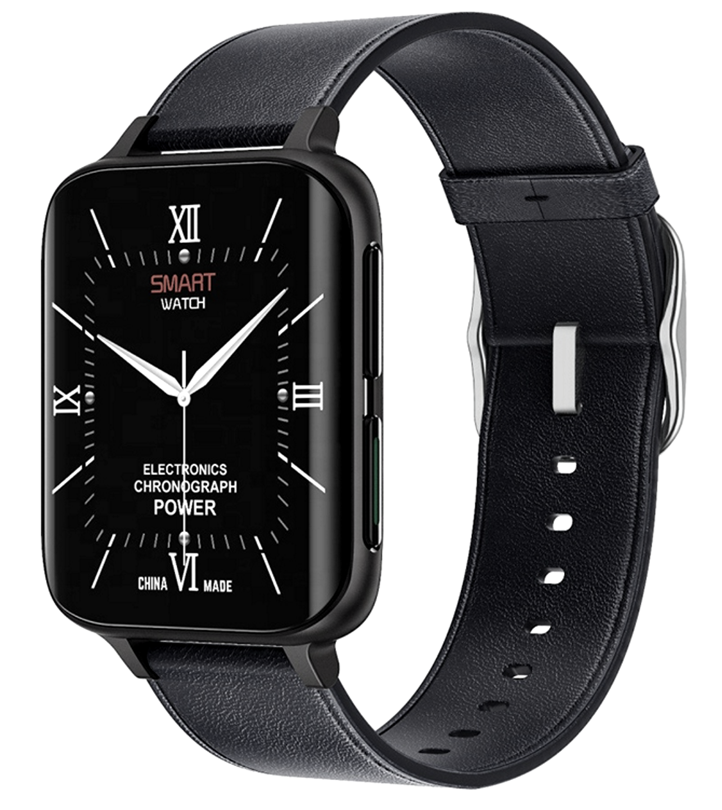 Ceas SmartWatch Twinkler idealStore, Ecran LTPS 1.78', Functie Apel, Senzor Ritm Cardiac, Pulsoximetru, Monitor Somn, Multi-Sport, Rezistent la Apa, Compatibil Android si iOS, Piele Negru