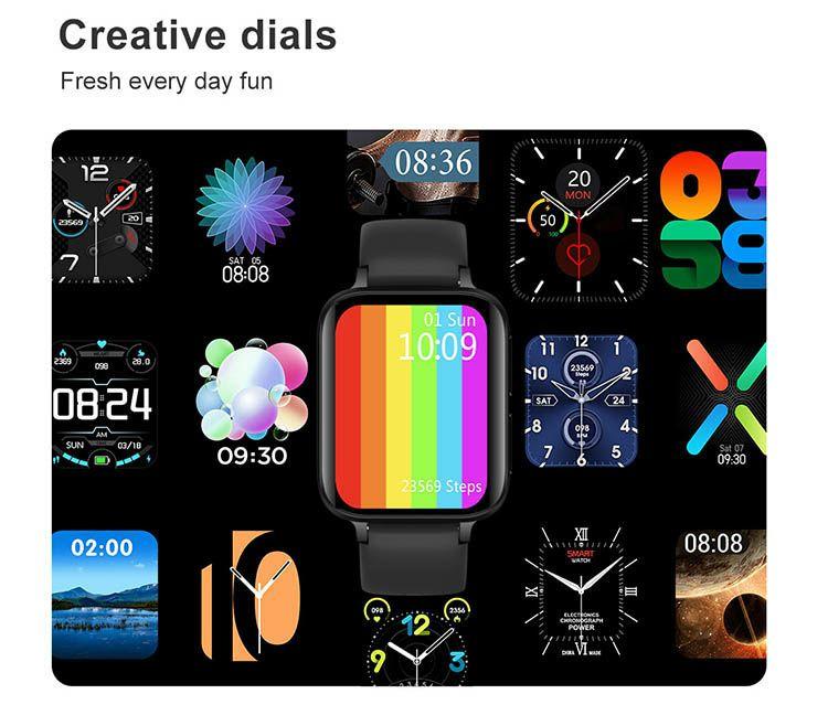 Ceas SmartWatch Twinkler idealStore, Ecran LTPS 1.78', Functie Apel, Senzor Ritm Cardiac, Pulsoximetru, Monitor Somn, Multi-Sport, Rezistent la Apa, Compatibil Android si iOS, Piele Negru