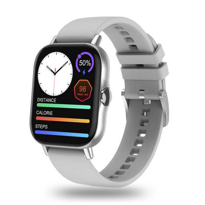 Ceas SmartWatch idealSTORE Men Sport Collection, 1.78 inch, Ecran HD, Android/IOS, Bluetooth V4.O, IP 67, Inregistrare ritm cardiac, Somn, Pasi, EKG, Alarma, Barometru, Tensiune arteriala, Muzica, Meteo, Apeluri, Multi Sport, Silver