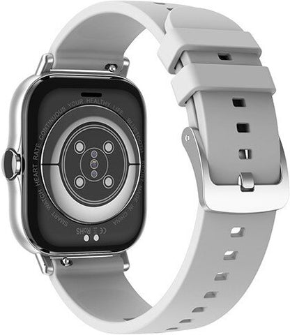 Ceas SmartWatch idealSTORE Men Sport Collection, 1.78 inch, Ecran HD, Android/IOS, Bluetooth V4.O, IP 67, Inregistrare ritm cardiac, Somn, Pasi, EKG, Alarma, Barometru, Tensiune arteriala, Muzica, Meteo, Apeluri, Multi Sport, Silver