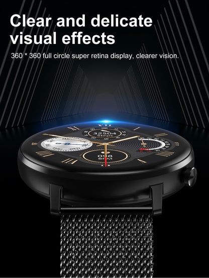 Smartwatch TimeOn Black IdealStore Full HD, Ecran de 1.3 Inch, Monitorizare tensiune arteriala si frecventa cardiaca, Rezistent la apa IP67, Notificari apeluri Bluetooth, Whatsapp, Facebook, Mod multi-sport, Sistem de operare Android sau IOS
