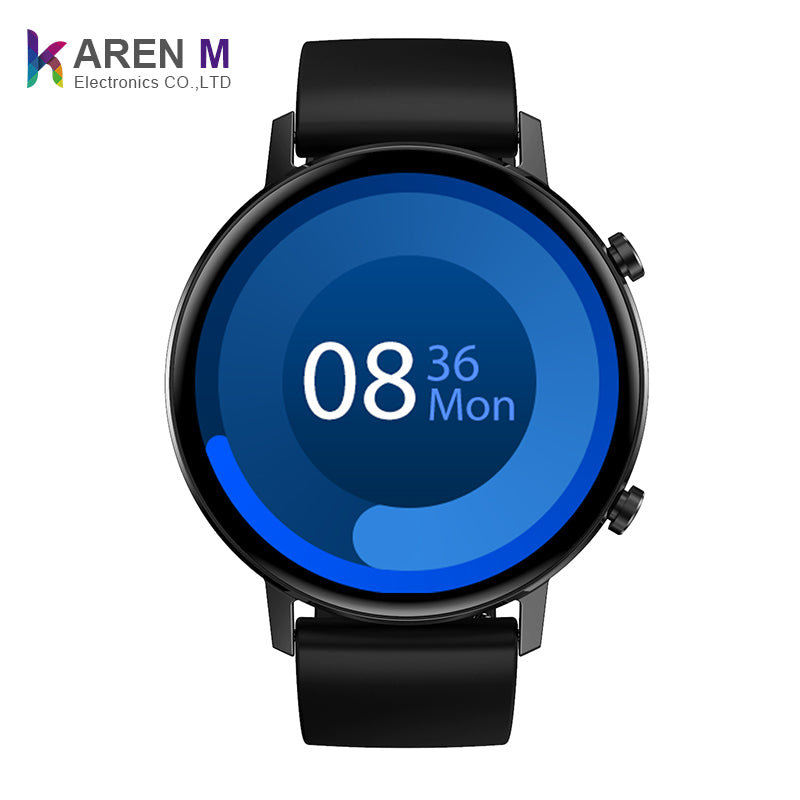 Smartwatch TimeOn Black IdealStore Full HD, Ecran de 1.3 Inch, Monitorizare tensiune arteriala si frecventa cardiaca, Rezistent la apa IP67, Notificari apeluri Bluetooth, Whatsapp, Facebook, Mod multi-sport, Sistem de operare Android sau IOS