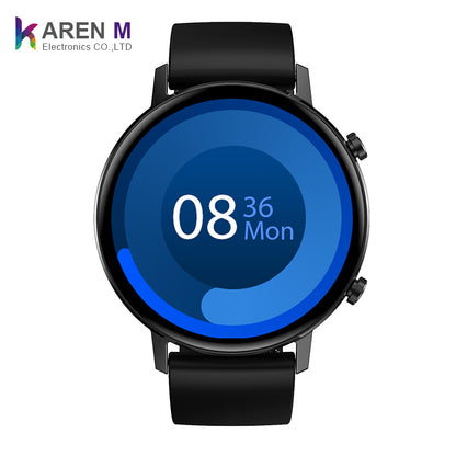 Smartwatch TimeOn Black IdealStore Full HD, Ecran de 1.3 Inch, Monitorizare tensiune arteriala si frecventa cardiaca, Rezistent la apa IP67, Notificari apeluri Bluetooth, Whatsapp, Facebook, Mod multi-sport, Sistem de operare Android sau IOS