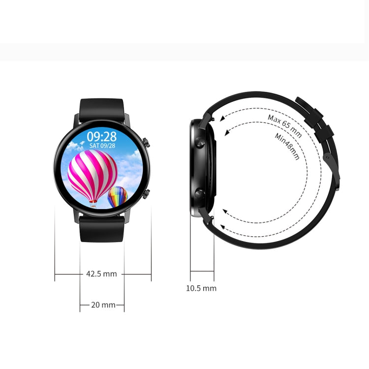 Smartwatch TimeOn Black IdealStore Full HD, Ecran de 1.3 Inch, Monitorizare tensiune arteriala si frecventa cardiaca, Rezistent la apa IP67, Notificari apeluri Bluetooth, Whatsapp, Facebook, Mod multi-sport, Sistem de operare Android sau IOS