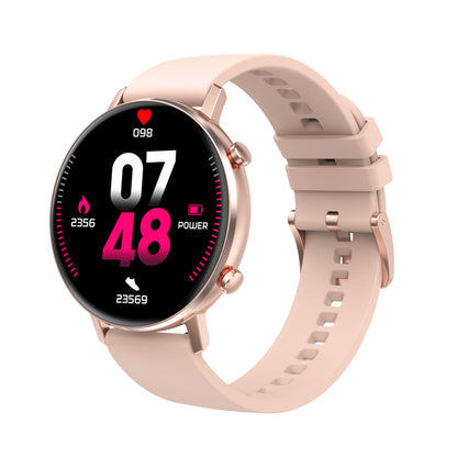 Smartwatch TimeOn Gold IdealStore Full HD, Ecran de 1.3 Inch, Monitorizare tensiune arteriala si frecventa cardiaca, Rezistent la apa IP67, Notificari apeluri Bluetooth, Whatsapp, Facebook, Mod multi-sport, Sistem de operare Android sau IOS