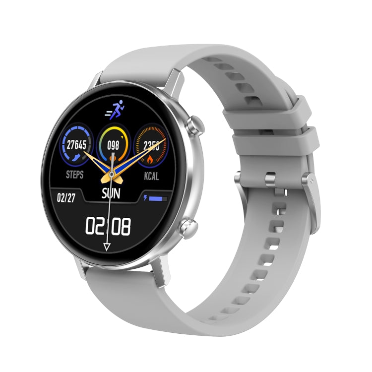 Smartwatch TimeOn Silver IdealStore Full HD, Ecran de 1.3 Inch, Monitorizare tensiune arteriala si frecventa cardiaca, Rezistent la apa IP67, Notificari apeluri Bluetooth, Whatsapp, Facebook, Mod multi-sport, Sistem de operare Android sau IOS