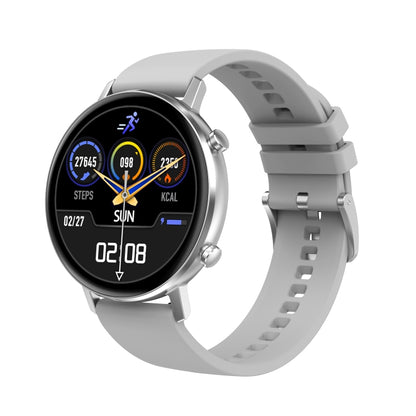 Smartwatch TimeOn Silver IdealStore Full HD, Ecran de 1.3 Inch, Monitorizare tensiune arteriala si frecventa cardiaca, Rezistent la apa IP67, Notificari apeluri Bluetooth, Whatsapp, Facebook, Mod multi-sport, Sistem de operare Android sau IOS