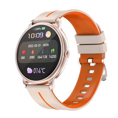 Ceas Smartwatch Dynamic Style Collection IdealStore, Ecran AMOLED HD 1.43 inch, Preluare Apeluri si Mesaje Bluetooth, NFC, Monitorizare Ritm Cardiac si Somn, Asistent Vocal, Difuzor si Microfon incorporat, IP67, Alarma, Android-IOS, Long Battery, Gold