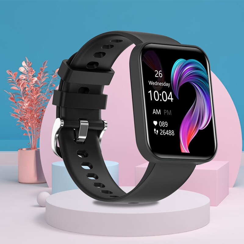 Smartwatch si Bratara de Fitness idealStore EasyApp, 24 Moduri Sportive, Tracker de fitness, GPS track sport, Monitorizare Ritm si Tensiune Cardiaca, Prognoza Meteo, Player Muzical, Notificari, Respingere Apel, Culoare Negru