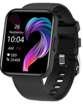Smartwatch si Bratara de Fitness idealStore EasyApp, 24 Moduri Sportive, Tracker de fitness, GPS track sport, Monitorizare Ritm si Tensiune Cardiaca, Prognoza Meteo, Player Muzical, Notificari, Respingere Apel, Culoare Negru