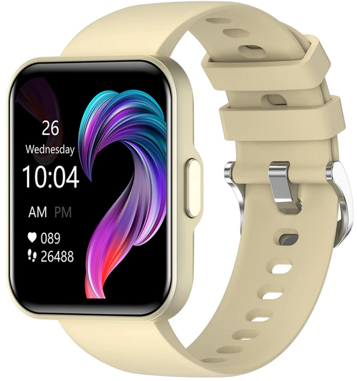 Smartwatch si Bratara de Fitness idealStore EasyApp, 24 Moduri Sportive, Tracker de fitness, GPS track sport, Monitorizare Ritm si Tensiune Cardiaca, Prognoza Meteo, Player Muzical, Notificari, Respingere Apel, Culoare Silver