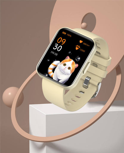 Smartwatch si Bratara de Fitness idealStore EasyApp, 24 Moduri Sportive, Tracker de fitness, GPS track sport, Monitorizare Ritm si Tensiune Cardiaca, Prognoza Meteo, Player Muzical, Notificari, Respingere Apel, Culoare Silver