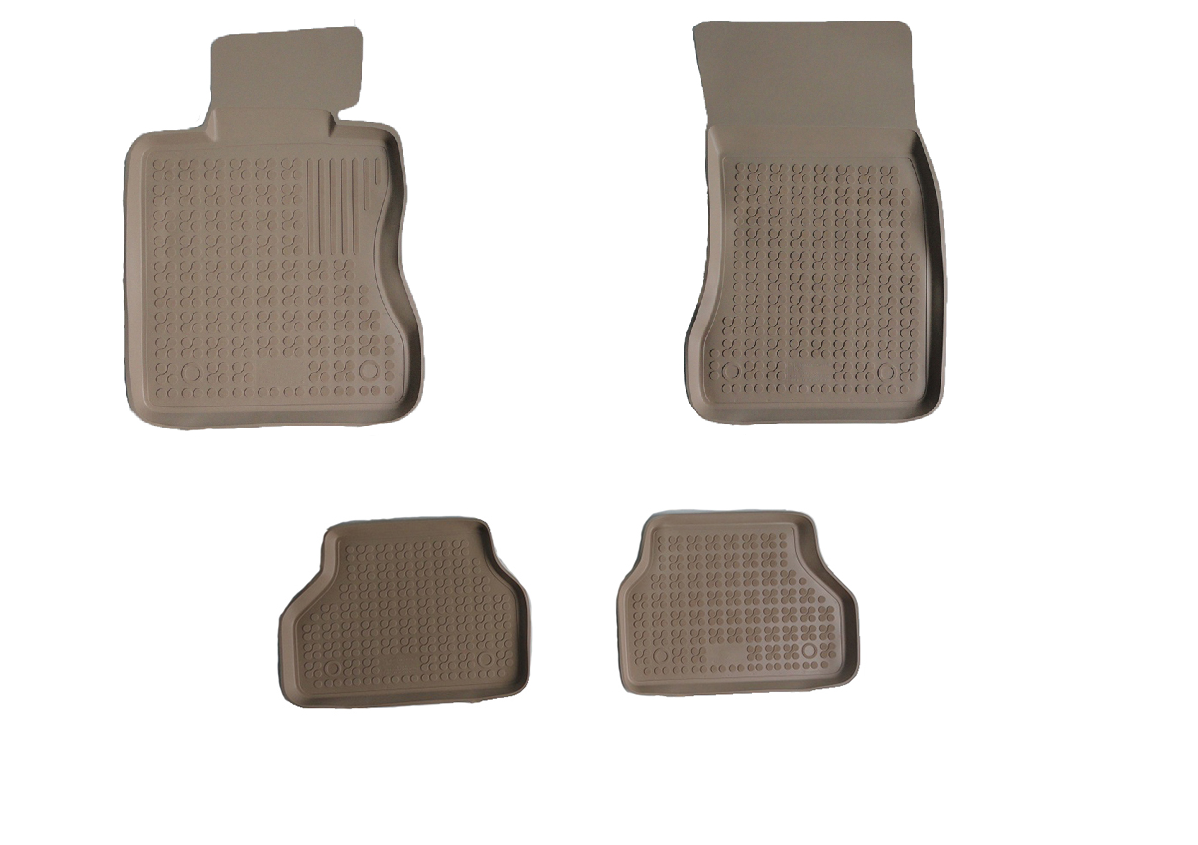 Set 4 covoare profesionale IDL cauciuc stil tavita BEJ BMW E90/E91/E92 seria3 2005-2012, material moale, antiaderent