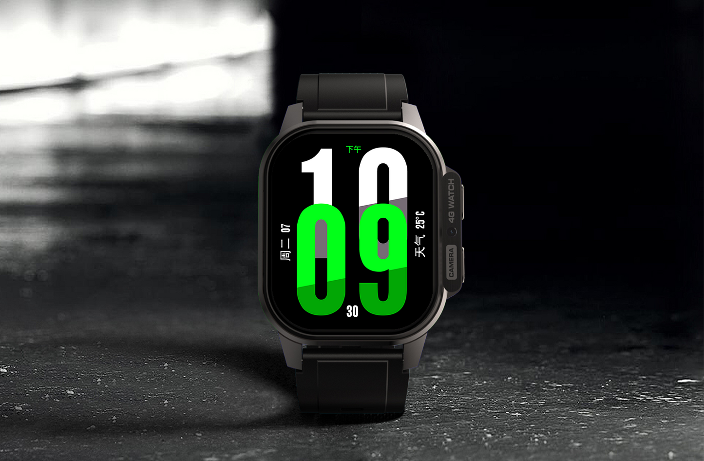 Smartwatch idealSTORE EasySIM, Ecran AMOLED 2.13 inch, camera Foto, Android 8.1, GPS, Apel 4G, Apel Video, Acumulator Puternic 1000 mAh, Ritm Cardiac, SpO2, Incarcare Magnetica, Procesor quad-core, Bratara Neagra din Silicon