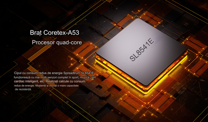 Smartwatch idealSTORE EasySIM, Ecran AMOLED 2.13 inch, camera Foto, Android 8.1, GPS, Apel 4G, Apel Video, Acumulator Puternic 1000 mAh, Ritm Cardiac, SpO2, Incarcare Magnetica, Procesor quad-core, Bratara Neagra din Silicon