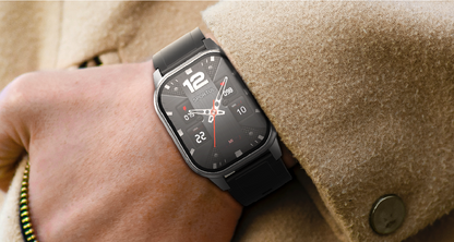 Smartwatch idealSTORE EasySIM, Ecran AMOLED 2.13 inch, camera Foto, Android 8.1, GPS, Apel 4G, Apel Video, Acumulator Puternic 1000 mAh, Ritm Cardiac, SpO2, Incarcare Magnetica, Procesor quad-core, Bratara Neagra din Silicon