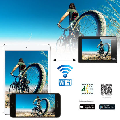 Camera video sport EKEN H6S Ultra HD 4K+ EIS, 170 grade, stabilizare electronica, Dublu ecran, 2' LCD, Wi-Fi, HDMI, Accesorii incluse, micro USB, carcasa subacvatica 30m, 2-inch, Black, Telecomanda si trepied Cadou + Baterie Bonus