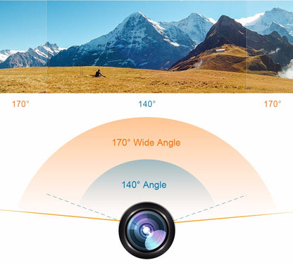 Camera video sport EKEN H6S Ultra HD 4K+ EIS, 170 grade, stabilizare electronica, Dublu ecran, 2' LCD, Wi-Fi, HDMI, Accesorii incluse, micro USB, carcasa subacvatica 30m, 2-inch, Black, Telecomanda si trepied Cadou + Baterie Bonus