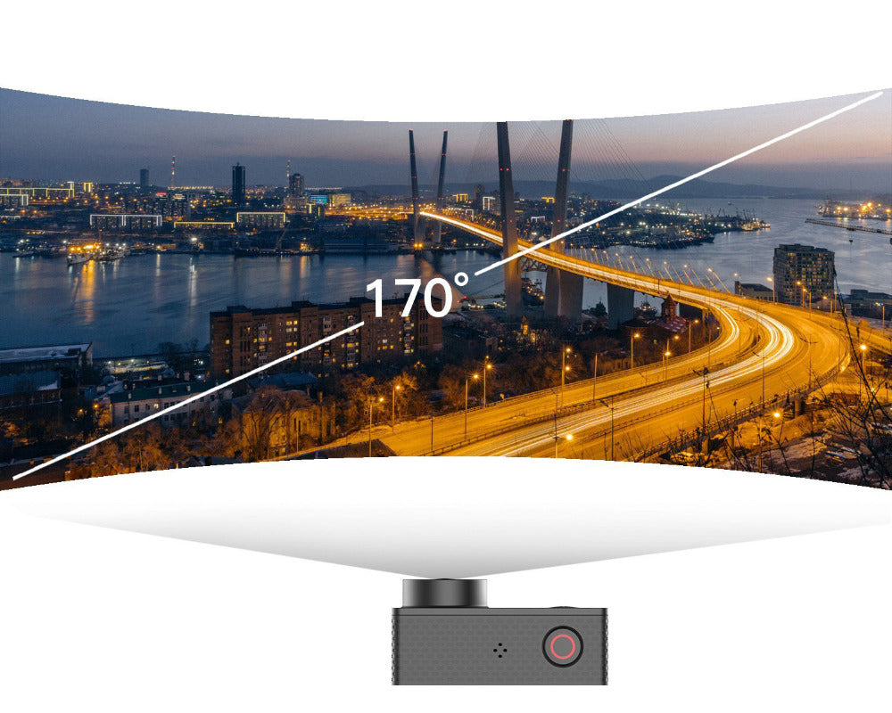 Camera video sport EKEN H6S Ultra HD 4K+ EIS, 170 grade, stabilizare electronica, Dublu ecran, 2' LCD, Wi-Fi, HDMI, Accesorii incluse, micro USB, carcasa subacvatica 30m, 2-inch, Black, Telecomanda si trepied Cadou + Baterie Bonus