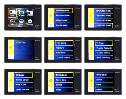 Camera video sport EKEN H6S Ultra HD 4K+ EIS, 170 grade, stabilizare electronica, Dublu ecran, 2' LCD, Wi-Fi, HDMI, Accesorii incluse, micro USB, carcasa subacvatica 30m, 2-inch, Black, Telecomanda si trepied Cadou + Baterie Bonus