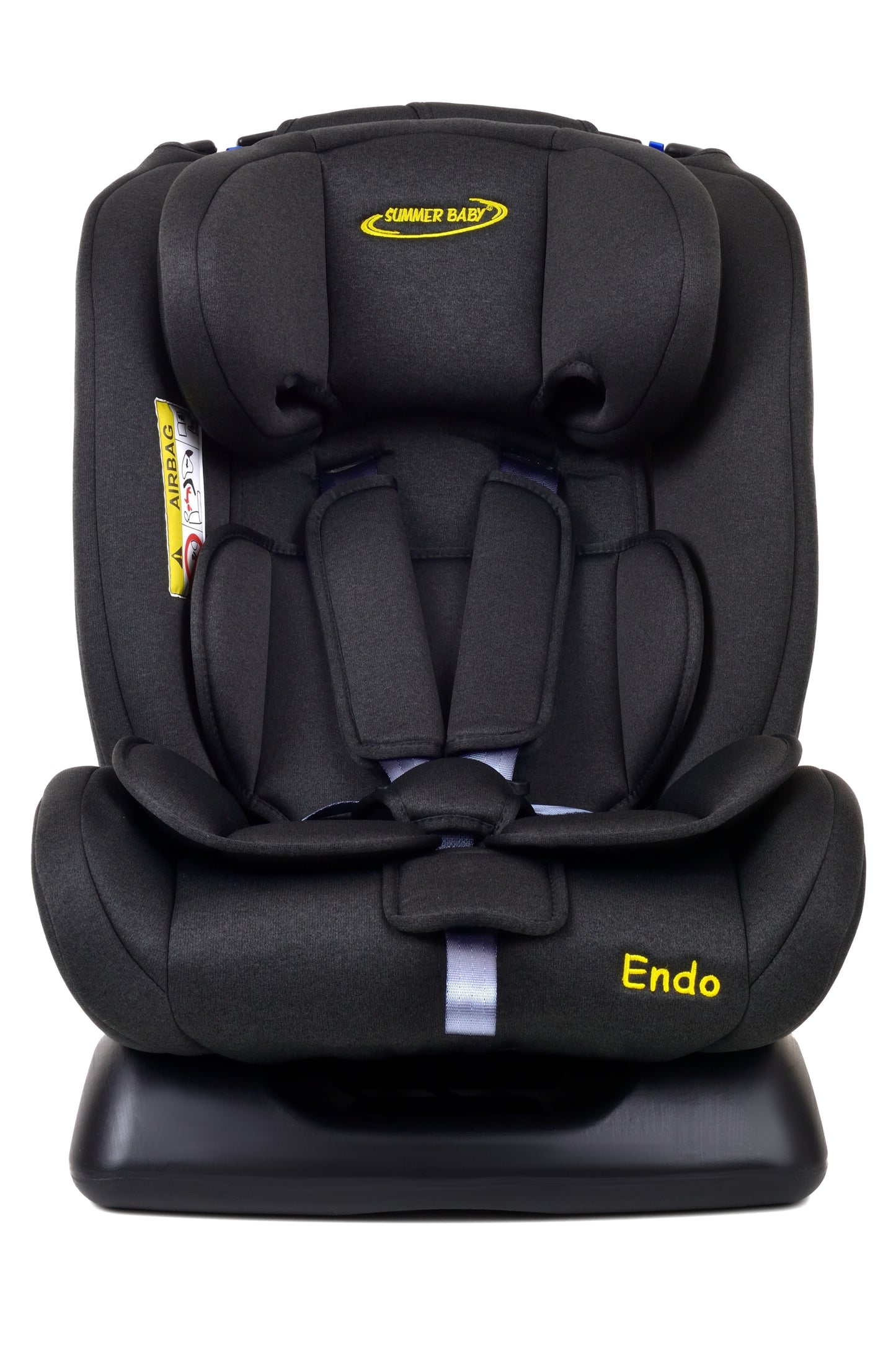 Scaun Auto Profesional Pentru Copil, Baby Jolie ENDO IDL Collection, 3 Grupe de Greutate 0-36 kg, Pozitie de Somn, Instalare In Fata si Spate, Centuri de Siguranta cu 5 Puncte, Tetiera Reglabila,Negru