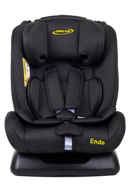 Scaun Auto Profesional Pentru Copil, Baby Jolie ENDO IDL Collection, 3 Grupe de Greutate 0-36 kg, Pozitie de Somn, Instalare In Fata si Spate, Centuri de Siguranta cu 5 Puncte, Tetiera Reglabila,Negru