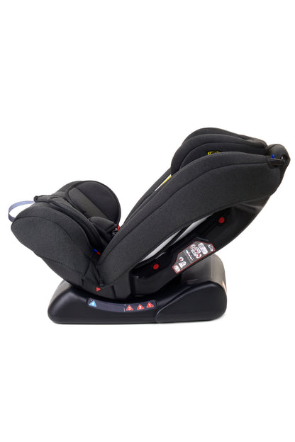 Scaun Auto Profesional Pentru Copil, Baby Jolie ENDO IDL Collection, 3 Grupe de Greutate 0-36 kg, Pozitie de Somn, Instalare In Fata si Spate, Centuri de Siguranta cu 5 Puncte, Tetiera Reglabila,Negru