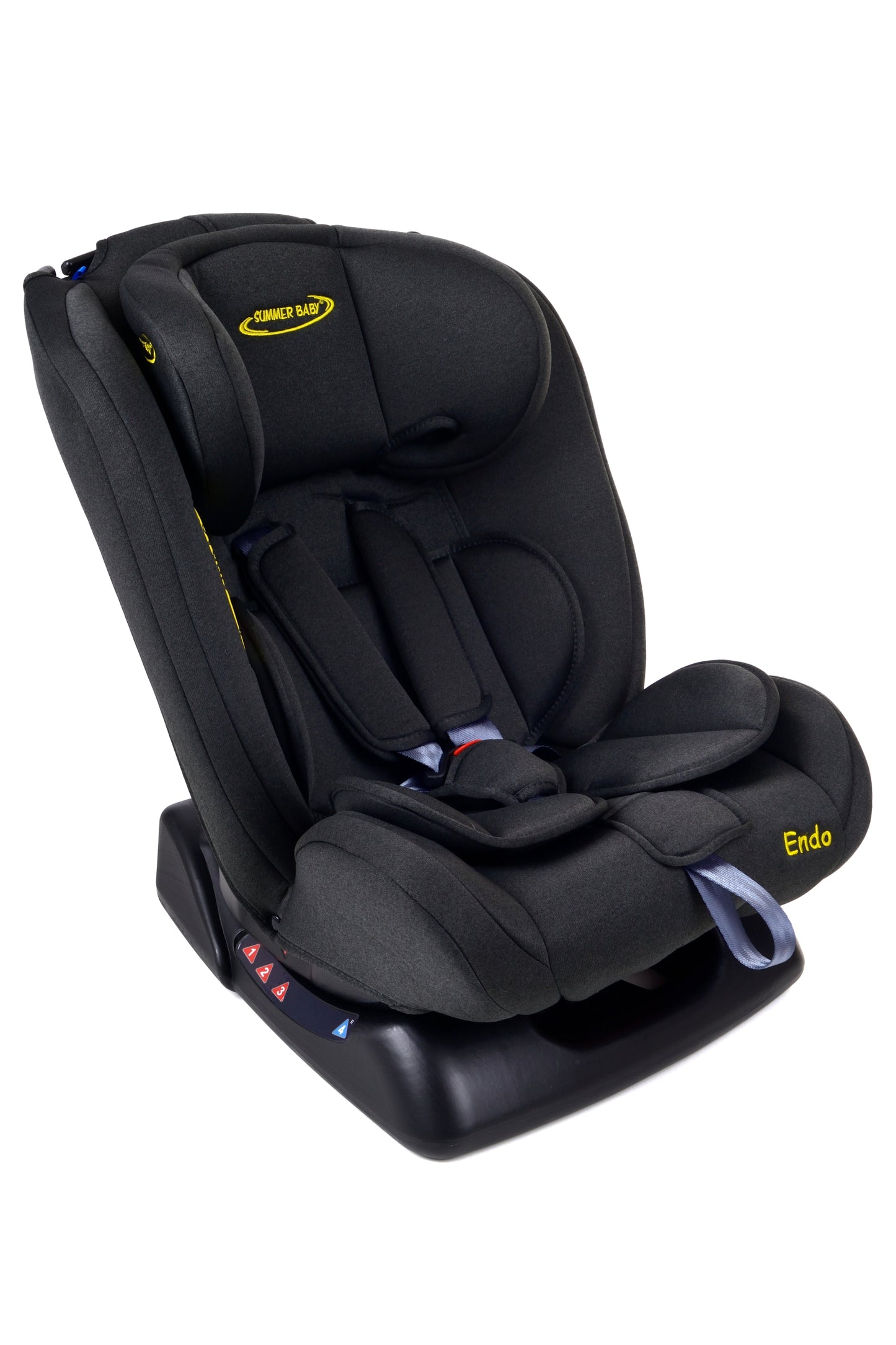 Scaun Auto Profesional Pentru Copil, Baby Jolie ENDO IDL Collection, 3 Grupe de Greutate 0-36 kg, Pozitie de Somn, Instalare In Fata si Spate, Centuri de Siguranta cu 5 Puncte, Tetiera Reglabila,Negru