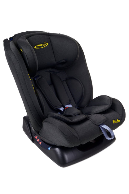 Scaun Auto Profesional Pentru Copil, Baby Jolie ENDO IDL Collection, 3 Grupe de Greutate 0-36 kg, Pozitie de Somn, Instalare In Fata si Spate, Centuri de Siguranta cu 5 Puncte, Tetiera Reglabila,Negru