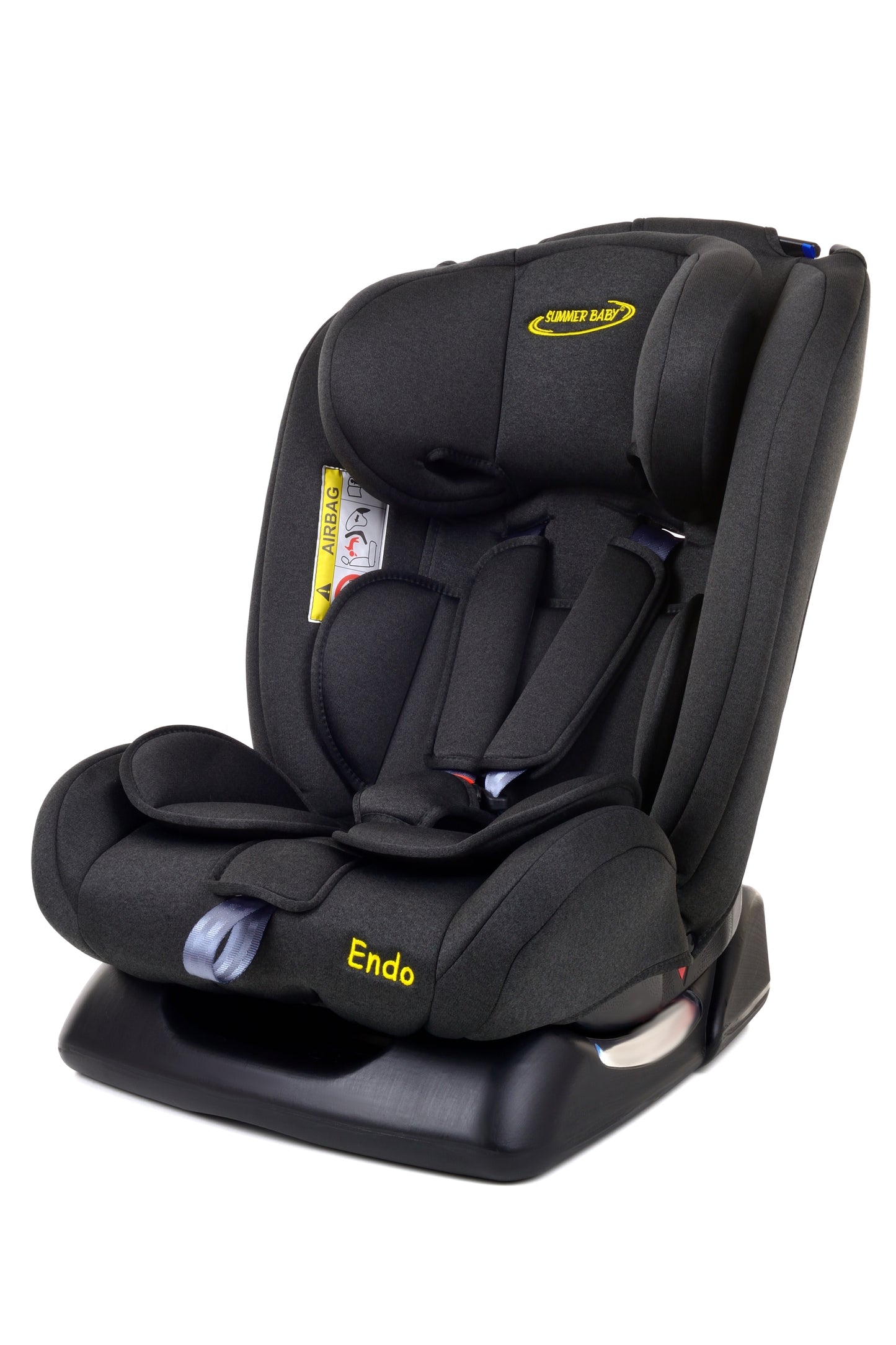 Scaun Auto Profesional Pentru Copil, Baby Jolie ENDO IDL Collection, 3 Grupe de Greutate 0-36 kg, Pozitie de Somn, Instalare In Fata si Spate, Centuri de Siguranta cu 5 Puncte, Tetiera Reglabila,Negru