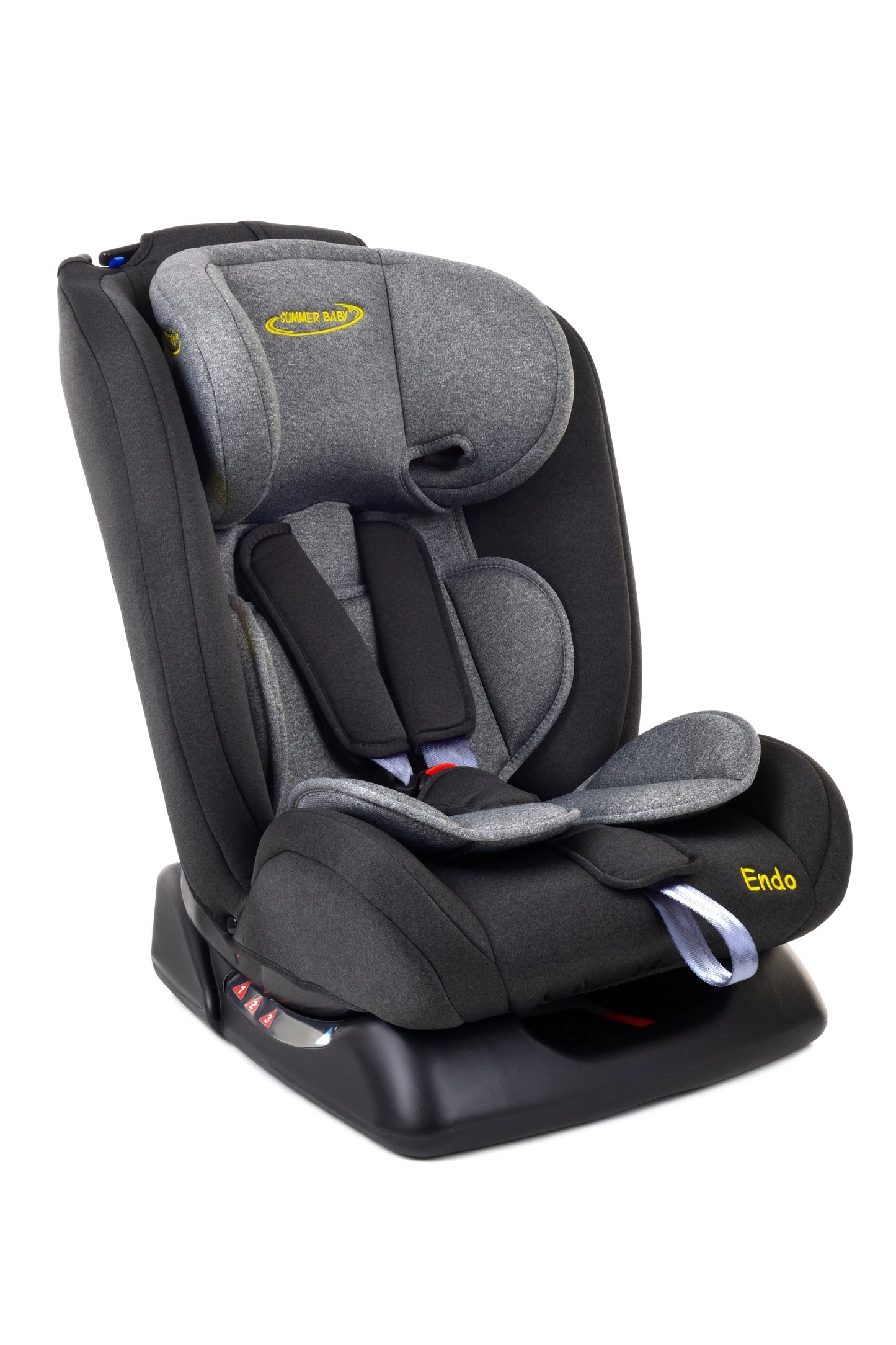 Scaun Auto Profesional Pentru Copil, Baby Jolie ENDO IDL Collection, 3 Grupe de Greutate 0-36 kg, Pozitie de Somn, Instalare In Fata si Spate, Centuri de Siguranta cu 5 Puncte, Tetiera Reglabila, Negru-Gri