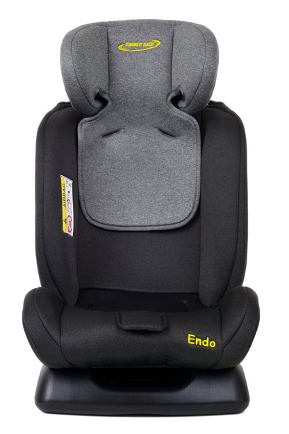 Scaun Auto Profesional Pentru Copil, Baby Jolie ENDO IDL Collection, 3 Grupe de Greutate 0-36 kg, Pozitie de Somn, Instalare In Fata si Spate, Centuri de Siguranta cu 5 Puncte, Tetiera Reglabila, Negru-Gri