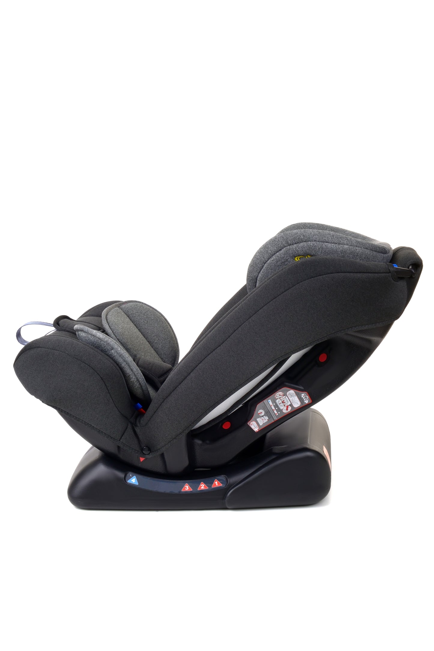 Scaun Auto Profesional Pentru Copil, Baby Jolie ENDO IDL Collection, 3 Grupe de Greutate 0-36 kg, Pozitie de Somn, Instalare In Fata si Spate, Centuri de Siguranta cu 5 Puncte, Tetiera Reglabila, Negru-Gri