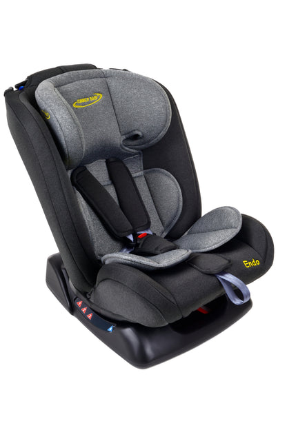Scaun Auto Profesional Pentru Copil, Baby Jolie ENDO IDL Collection, 3 Grupe de Greutate 0-36 kg, Pozitie de Somn, Instalare In Fata si Spate, Centuri de Siguranta cu 5 Puncte, Tetiera Reglabila, Negru-Gri